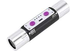 ZAICOLER UV Flashlight, Dual Light Source 254nm Short Wave Violet Light High Power Flashlight with Aluminum Alloy Heat Dissip