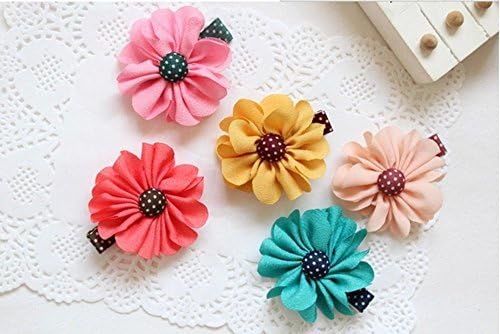 Cuhair(tm) 5pcs Flower Same As Picture Design for Women Baby Girl Accessories Princess BB Hair Clips Hairpin Girl Clip Band Retail or Wholesale