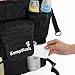 KemptKoala Ultimate Car Backseat Organizer w/Touch Screen Friendly 17” Tablet Pocket & Cup Holder – #1 Guaranteed Back Seat Car Organizer for Kids w/Handy Pockets for Wipes, Toys etc. Size: Large