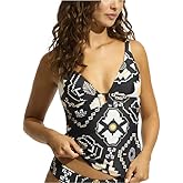 Seafolly Women's Standard Ring Front Tankini Top Swimuit