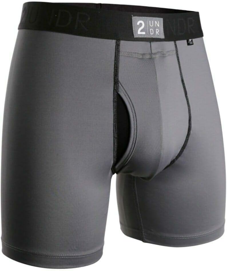 2UNDR Mens Power Shift 6" Boxer Brief Underwear