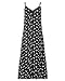 ZANZEA Women Summer Loose Sleeveless Insert Lace Long Beach Maxi Dress (16, Black Print)