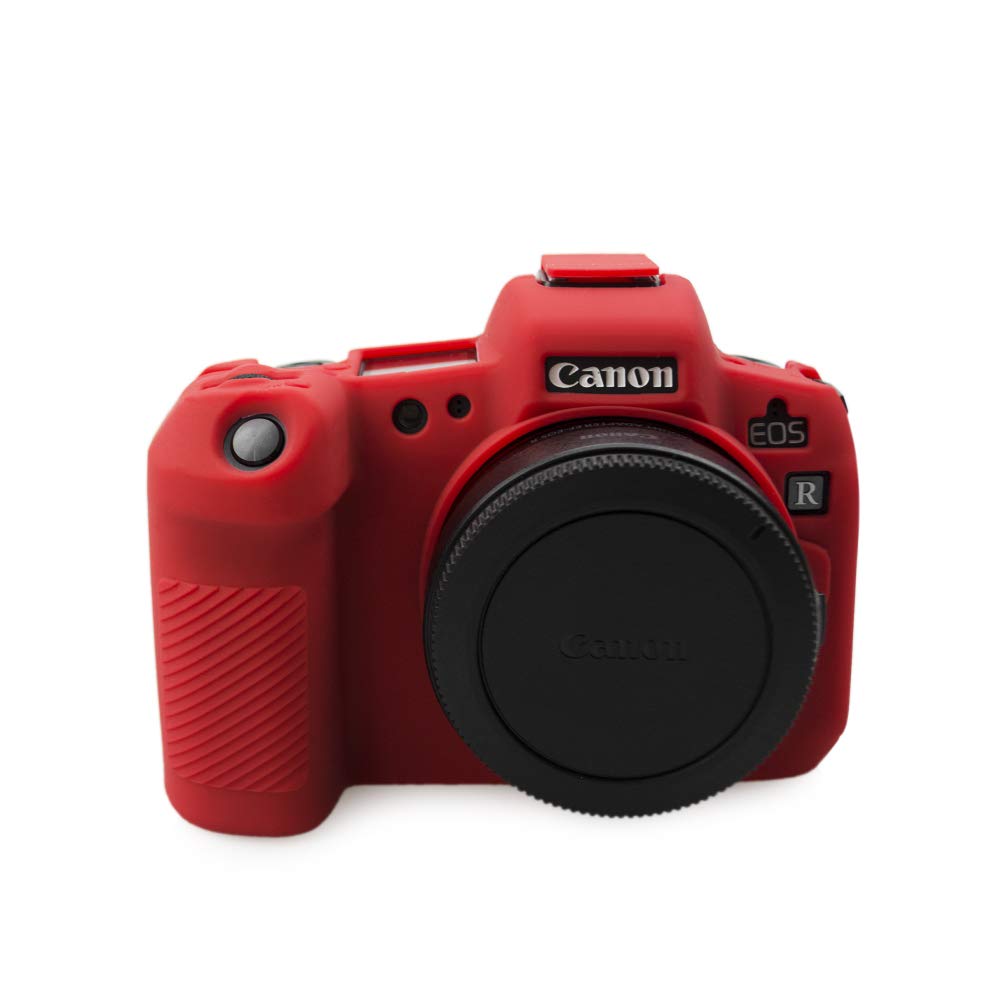 kinokoo Silicone Case for Canon EOS R, Camera Cover, Protects from Scratches and Bumps, Allows Battery and Memory Card Access, Perfect Fit, Soft Touch, Red