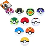 9 Random Pokeballs No Duplicates + Bonus Toy