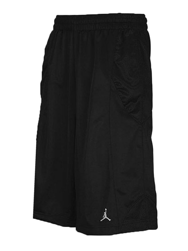 Air Jordan Mens Durasheen Basketball Shorts Jumpman (2XLarge, Black) Clothing