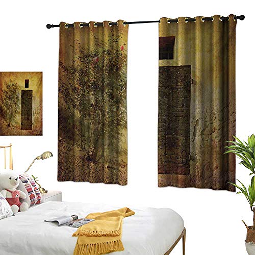 Superlucky Decorative Curtains For Living Room Rustic 72 X 72