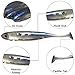 Dr.Fish Soft Body Swimbait Paddle Tail Soft Plastic Shad Lure, 4 Inches, Bass Texas Rig Drop Shot Lure