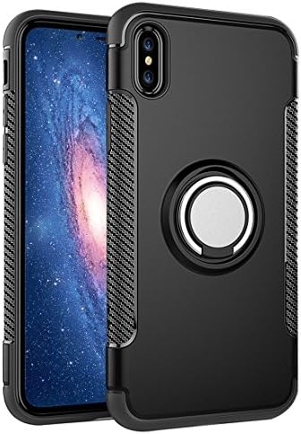 iPhone X Case, Tricess Shock Absorption Protective Magnetic carriage bracket Slim Scratch Resistant Air Space Technology Case Cover for iPhone X / iPhone 10