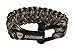MiliTactical - Best Quality Camo Paracord Bracelet, with Adjustable Stainless Steel Shackle