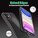 Mkeke Compatible for iPhone 11 Case, Black Shock Absorption Bumpers Cases for 6.1 Inch - Black