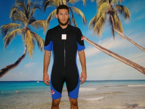 Mens-Shorty-Style-Blueblack-Wetsuit-Size-2x-Style-8910