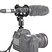Eggsnow Microphone Shock Mount Clip Universal Mic Holder Stand + Hot Shoe Adapter Anti Vibration for AKG D230/ Senheisser ME66 /Rode NTG-2 /NTG-1/ Audio-Technica AT-875R