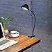 Lelife Clip On Light Reading Lamp,Sturdy Gooseneck,2 Brightness Level,5W,Perfect LED Desk Lamp for Reading,Could Be Powered by USB Or Power Bank(Adapter Included) Cool White Light