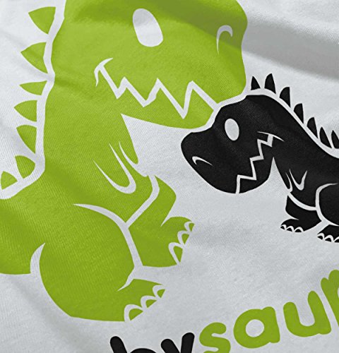 Babysaurus Funny Dinosaur Cute Mommy Daddy Cartoon T Rex Baby Onesie Bodysuit