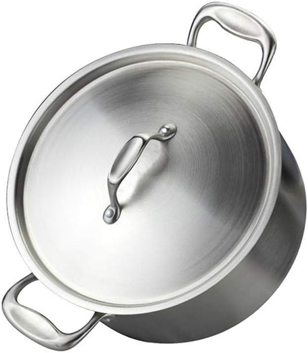 YWSZJ Large Heavy Ecological Nickel Free Stainless Steel Stock Pot ，Quart Cooking Pot and Canning Pot with Lid (Size : XL)