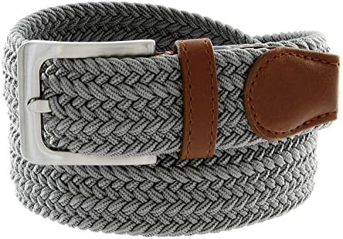 Men's Stretch Belt Braided Elastic Stretch Belt Casual