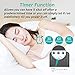 HENSUN White Noise Sound Machine, 17 Non-Looping Natural Sounds| 7 LED Night Lights| Plug in Adapter| Portable Sleep Sound Therapy Maker with Timer & USB Output for Home Office or Travel
