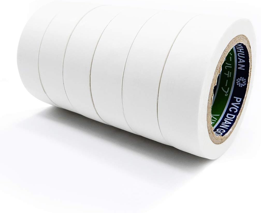 6 Pack White Electrical Insulation Tape Adhesive Gaffer Tape Amazon.co