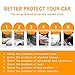 Universal Car Cover for Sedan, Waterproof, Dustproof, Snowproof All Weather, Effectively Reduce Temperature Universal UV Waterproof Full Car Cover Outdoor Auto Sun Protection Covers (191