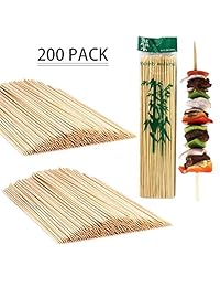 LOAZRE   Brochetas de bambú para barbacoa, 200 uni