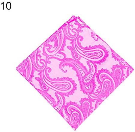 Infgreate Stylish Business And Durable Men's Pocket Square Handkerchief Paisley Wedding Party Decorative Suit Hanky