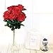 Silk Red Rose 10 Heads SOLEDI Artificial Flower French Rose Fake for Bridal Bouquet Wedding Living Room Table Home Garden Decoration