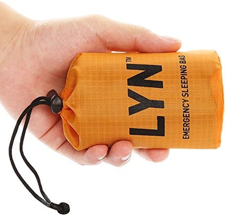 LYN Bivy Emergency Sleeping Bag Thermal Bivvy Use as Heat Retention for Camping, Hiking ， Emergency Shelter，Emergency Camping Bivy Sacks