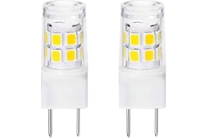 LACNOOE G8 Led Bulb 3W Equivalent to WB25X10019 20W Halogen Lamp Bulb 20W Replacement for GE/Samsung Microwave, 120V Daylight White 6000K (2 Pack)