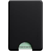 Casely MagWallet | Black | Slim Wallet Card Holder | Compatible with MagSafe | Soft-Touch Hard Silicone | Holds Up to 3 Cards
