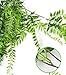 Artificial Plants Greenery Weeping Willow Fake Hanging Vine Plant Faux Ivy Garland UV Resistant Plastic Plants for Indoor/Outdoor Garden Wall Greenery Hanging Baskets Wedding Party Garland Decor-2 Pcs