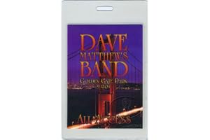 Dave Matthews 2004 Golden Gate Laminated Backstage Pass