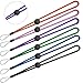 YOUOWO 6 Pack 6 Colours Nylon Wrist Lanyard Adjustable Length,For Flashlight Wallet USB Flash Drive Hand Strap Cell Phone Charms Key ID Card Badge Holder