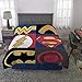 Franco Kids Bedding Super Soft Comforter and Sheet Set, 5 Piece Full Size, DC Justice League