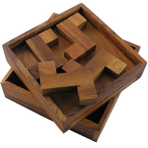 Wooden Puzzle Rompecabezas De Madera Piezas Four Z's Wooden Puzzle