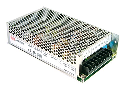 Enclosed Type Security Power Supply 151.55W AD-155B Meanwell AC-DC MEAN WELL Dual output Switching PSU AD-155 series