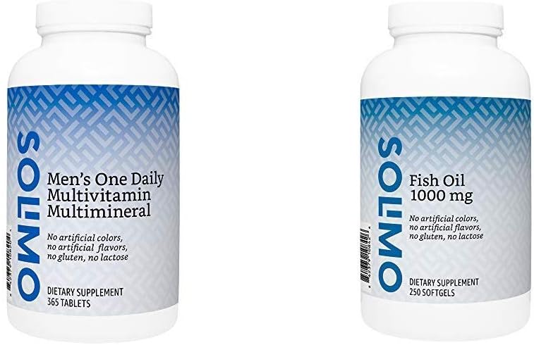  Brand - Solimo Men's One Daily Multivitamin Multimineral, 100 Tablets, Three Month Supply (Packaging may vary): Health & Personal Care