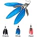 Voberry® Fashion Women Vintage Leaf Earrings Feather Drop Earring (Red)