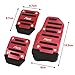 uxcell 3 Pcs Nonslip Pedal Cover Set for Car