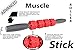 The Stick Massage Roller Muscle Roller Stick for Muscles | Muscle Stick Massage Roller | Rolling Stick for Muscles - Advanced Red