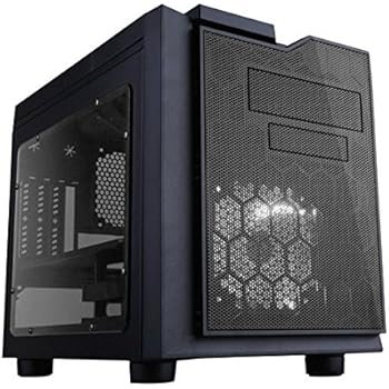 APEVIA X-QPACK3-CL Micro ATX Cube Gaming/HTPC Case, Supports Video Card up to 320mm/ATX PS, 2 x Clear Windows, USB3.0/USB2.0/HD Audio Ports, Flip Open Design, Dust Filter - Clear