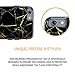 True Color Case Compatible with iPhone 6/S Case, Black & Gold Marble [Stone Texture Collection] Slim Hybrid Hard Back + Soft TPU Bumper Protective Durable [True Protect Series] iPhone 6/6s 4.7