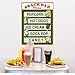Snack Bar Menu Movie Home Theater Wall Decal 12 x 16