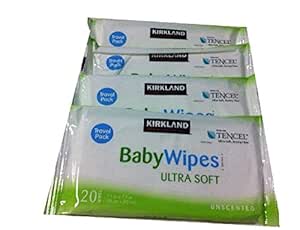 Amazon.com: Kirkland Ultra Soft Baby Wipes 20-ct Travel Size (Pack of 5