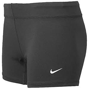 Amazon.com : Women's Nike Performance Game Volleyball Short - Anthracite/White- Small : Sports 