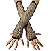 12pcs Set Women's Fingerless Fishnet Gloves Costume Party Accessories (Set A)