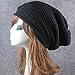 Women Hat,Haoricu Women Fashion Knit Winter Warm Women Men Beanie Hat Baggy Unisex Ski Cap Skull (Black)