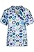 MedPro Women's Printed Medical Scrub Set V-Neck Top and Pants