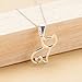 Hollow Cat Studs Earrings Necklace Mini Ear Crawler Climbers Cute Open Little Cat Pet Dangle Tiny Kitten Pendant Collarbone Necklace Charms Jewelry Necklace Set