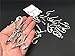 YYaaloa 40pcs Fishhook Style Charms Pendants DIY Antique Charms Pendant for Crafting Pack of 40 (Silver Vintage Fishhook Style Charms)