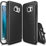 Ringke [Onyx] Compatible with Galaxy S7 Edge Case [Resilient Strength] Flexible Durability, Durable Anti-Slip, TPU Defensive Case for Samsung Galaxy S7 Edge - Black